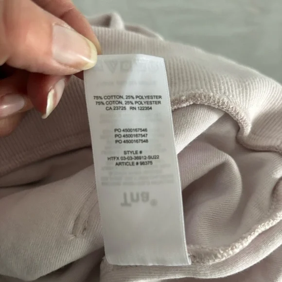 TNA Terry Boyfriend Towel Hoodie Sweatshirt Pink/Lilac size XS - Picture 7 of 8